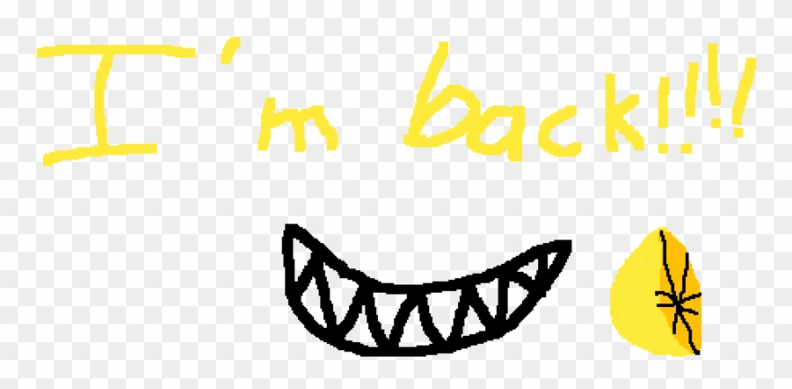 I'm Back Clipart