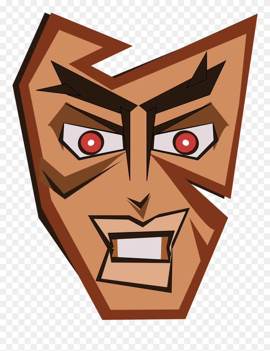 Abstract Tribal Mask 11 555px - Clip Art - Png Download