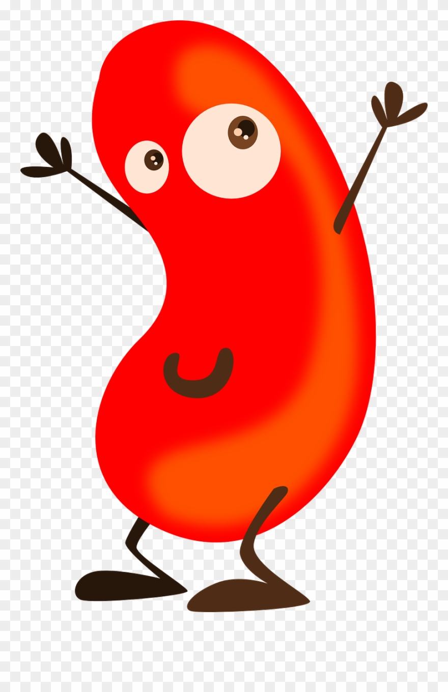 Jelly Beans Clipart Bean Seed - Cartoon Lima Beans - Png Download