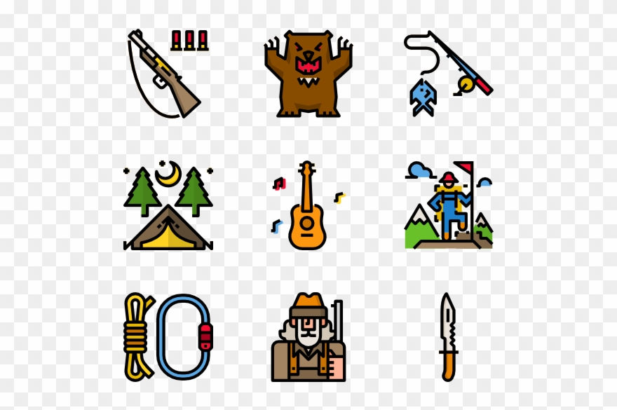 Icons Free Camping - Icon Clipart