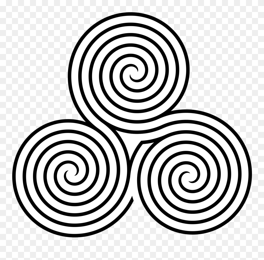 Triple Spiral Labyrinth Clip Art - Triple Spiral Labyrinth - Png Download