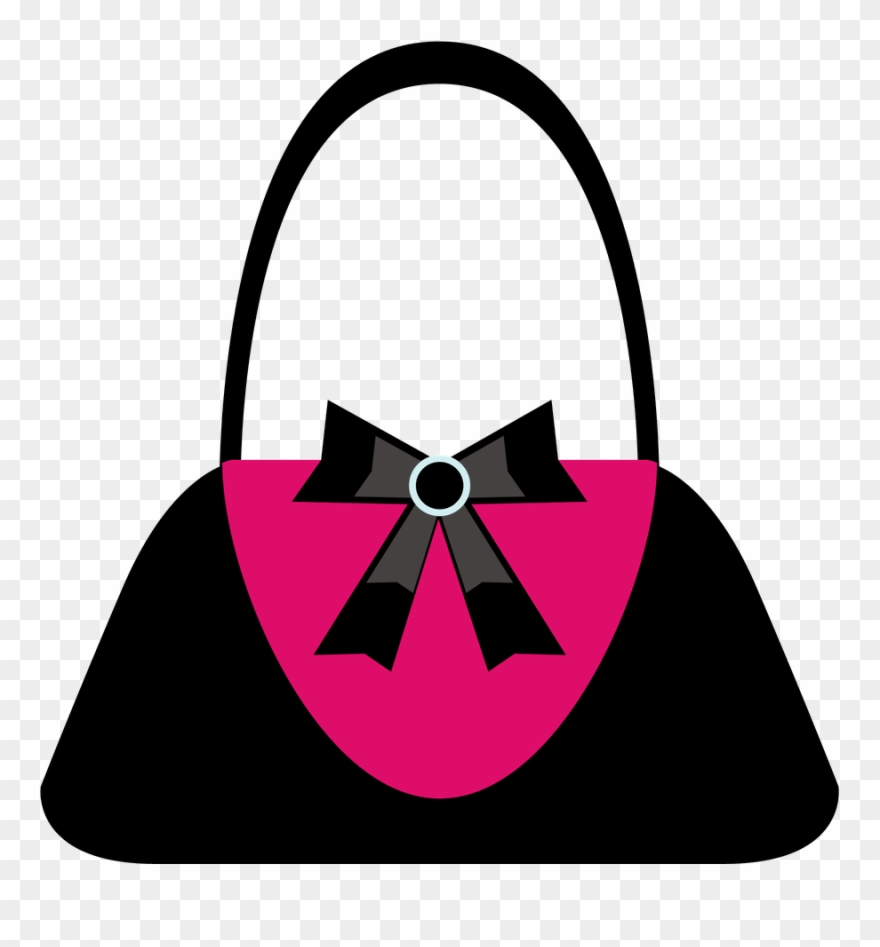 Say Hello - Silhouette Prom Purse Clipart - Png Download