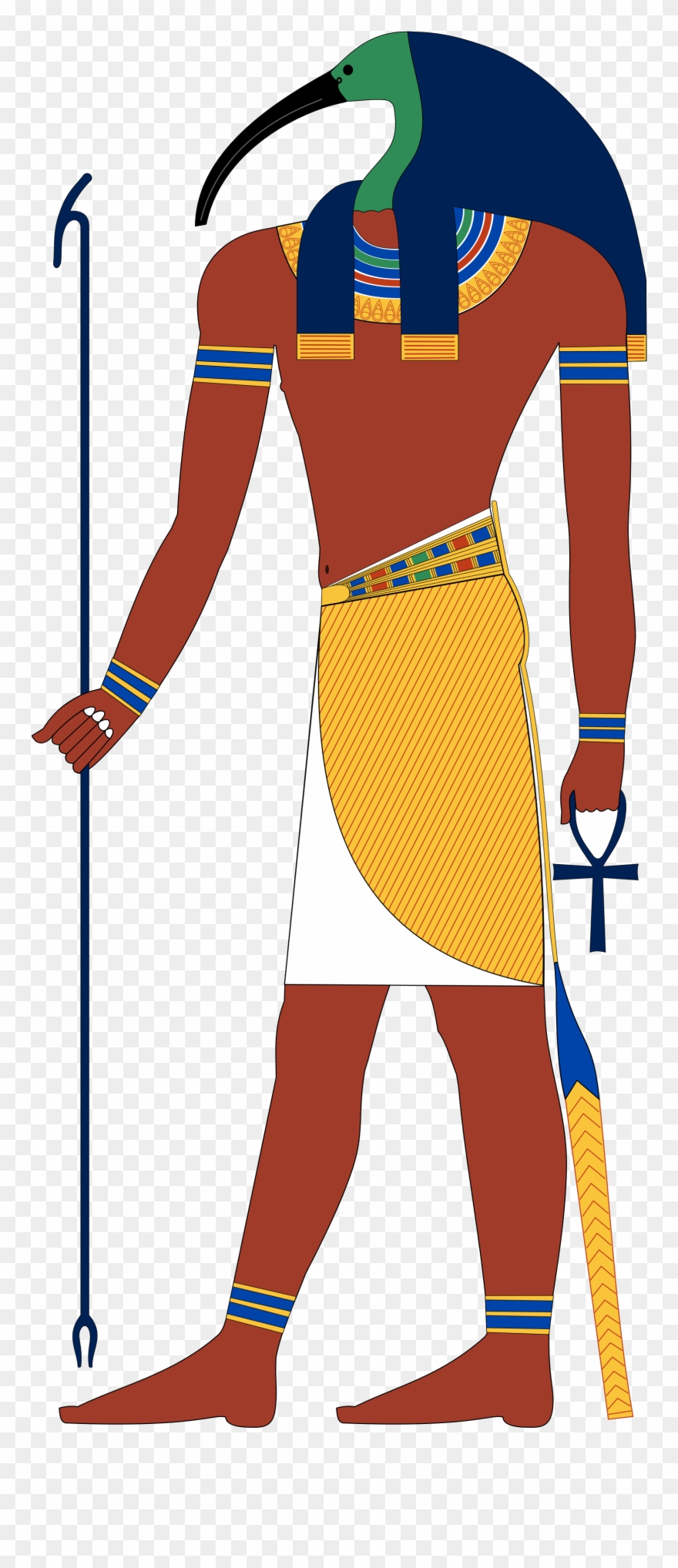 Iiii Clipart Headed Dog - Thoth The Egyptian God - Png Download
