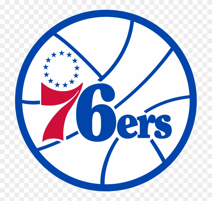 History Of All Logos - Philadelphia 76ers Logo Png Clipart