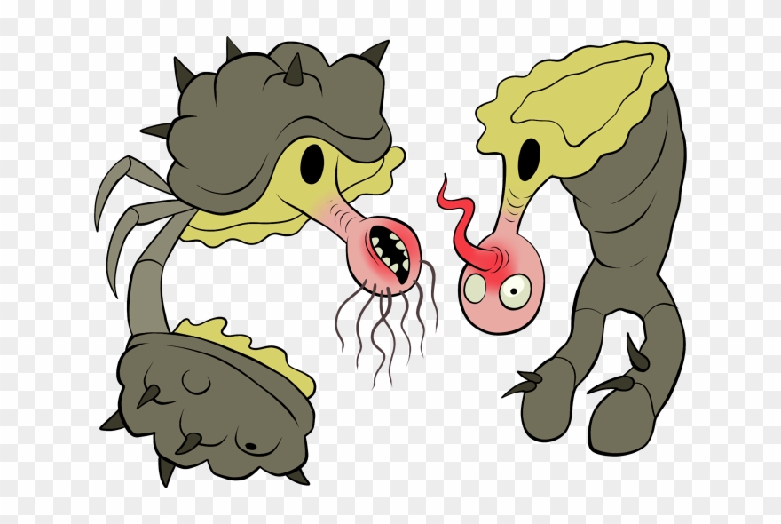 Each Of Draghi's Heads Has A Large, Round Breathing - Cartoon Clipart