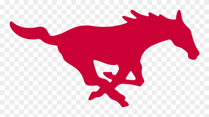 Smu Mustangs Logo Clipart