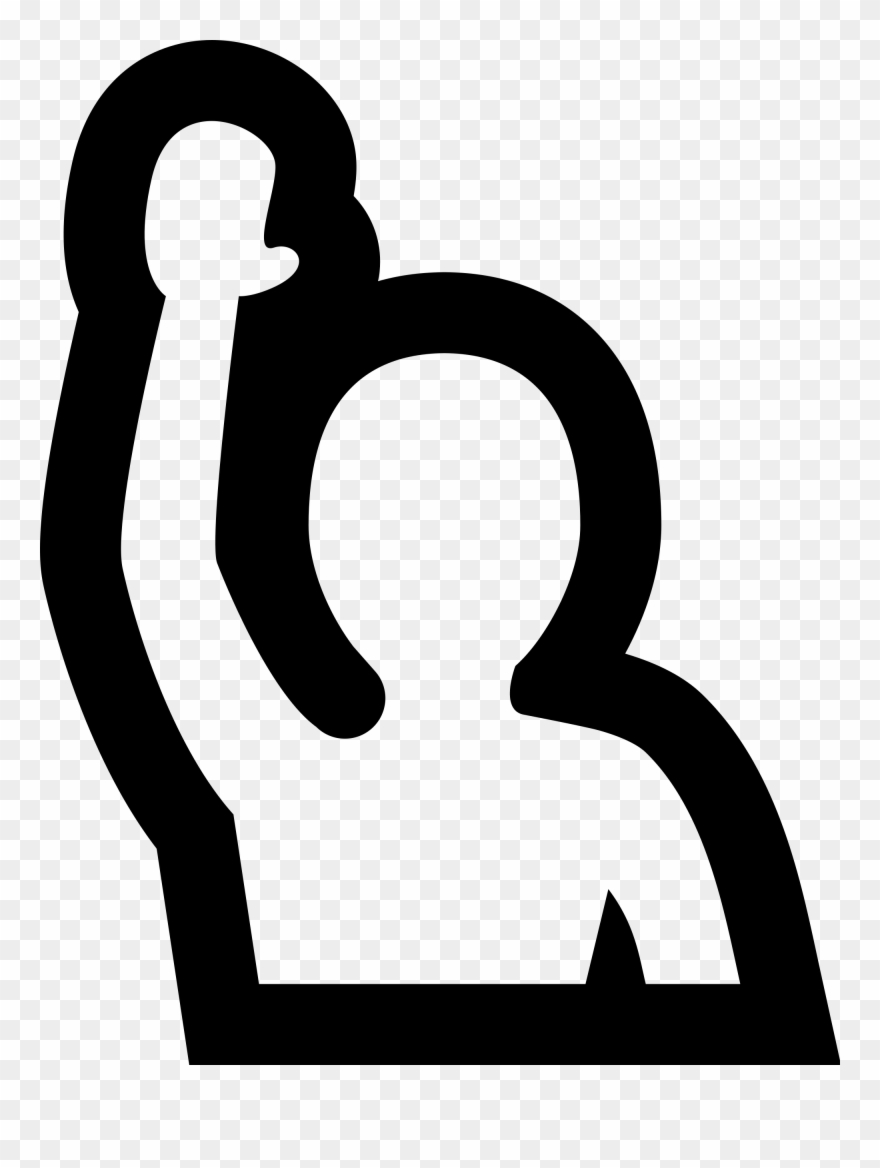 Open - Person Raising Hand Png Clipart