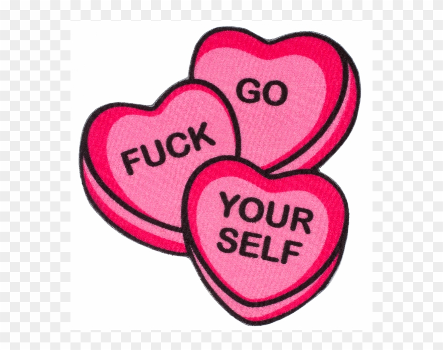 Candy Hearts Rug - Embroidered Patch Clipart