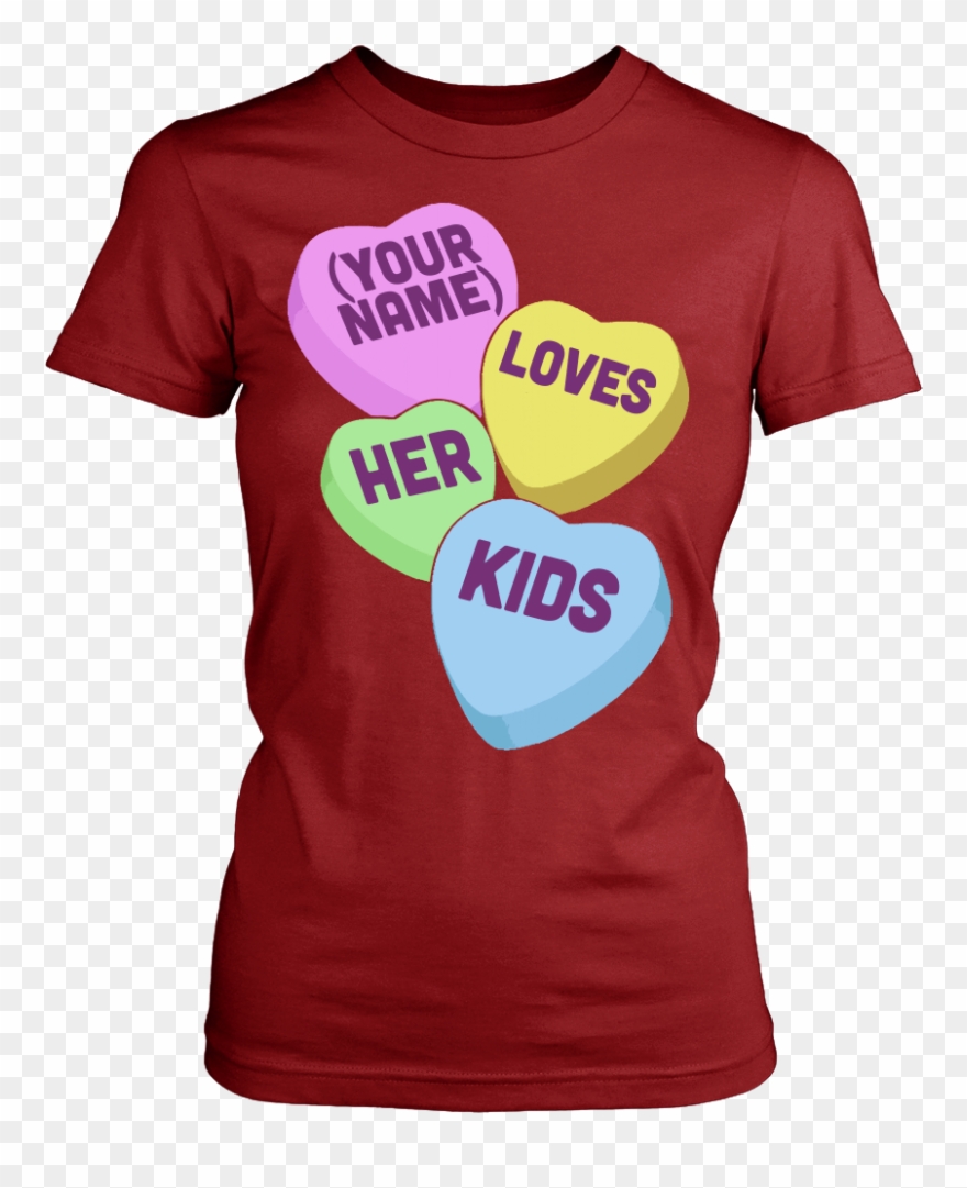 Candy Hearts Kids - Teacher And Student Valentine Black And White Clipart - Png Download