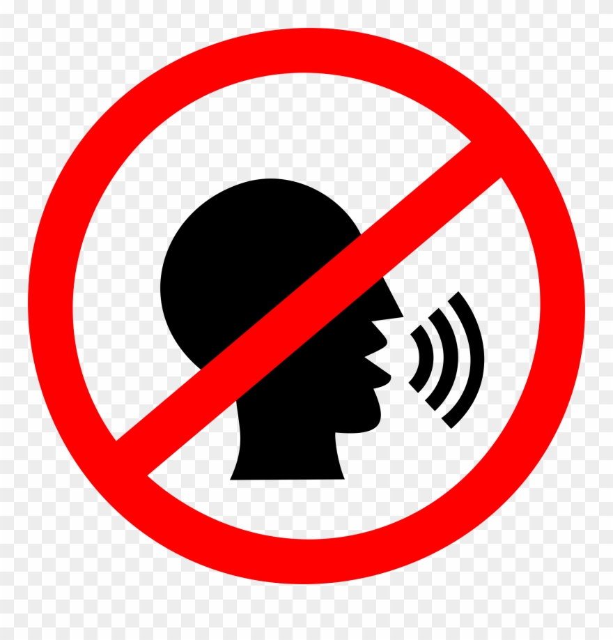 No Talking Sign Icons Png Free Png And Icons Downloads Clipart