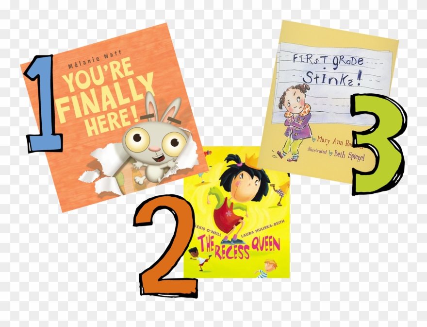 I Love All Three Of These Books You're Finally Here - Recess Queen [book] Clipart