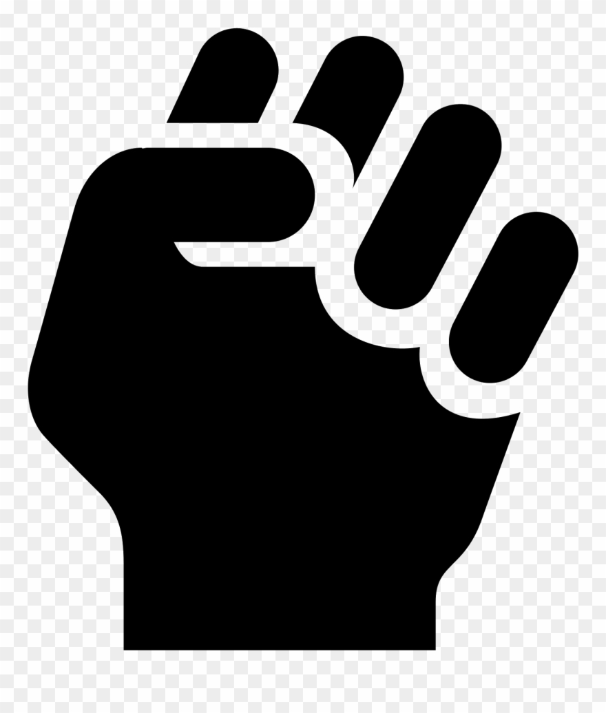 Clenched Fist Icon - Closed Hand Icon Png Clipart