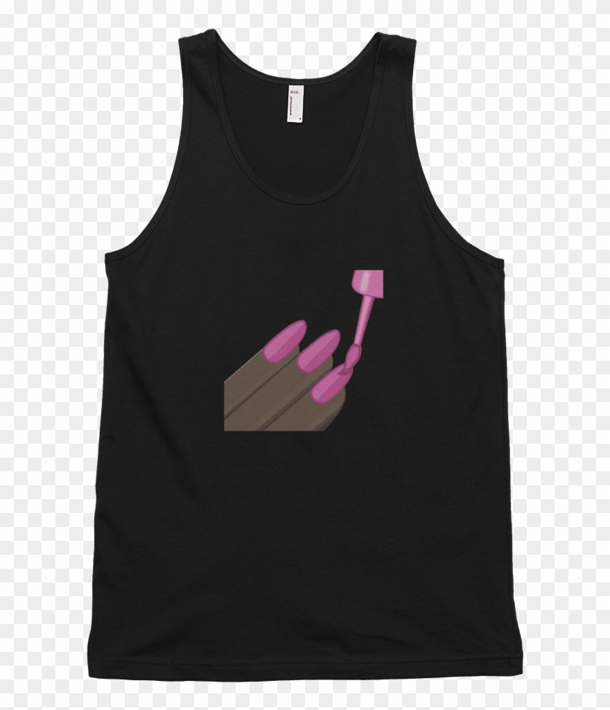 Dark Nail Polish Emoji Clipart