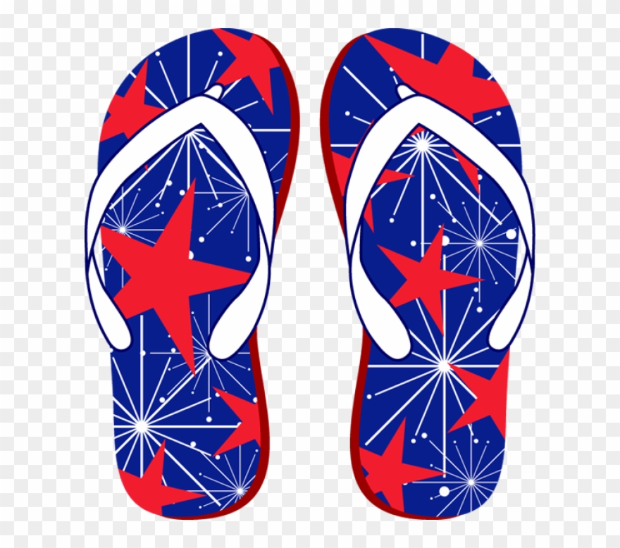 Firework Clipart 4th July - Flip Flop Clipart 4th Of July - Png Download