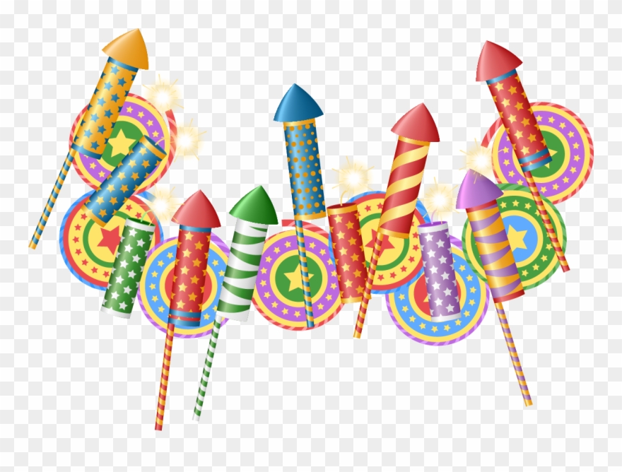 Fireworks Firecracker Rocket Transprent - Fireworks Rocket Png Clipart