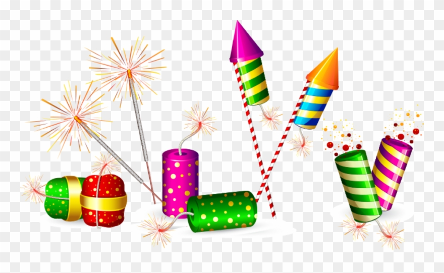 Cracker Clipart Firework Display - Happy Diwali Images 2018 - Png Download