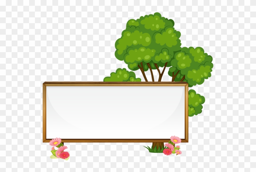 Labels, Signs, Pipes, Scrap - Tree In Cartoon Clipart