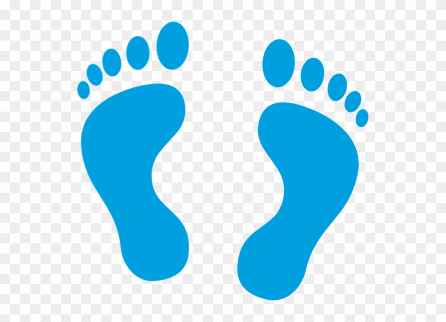 Feet Clipart Blue Foot - Icon Foot - Png Download