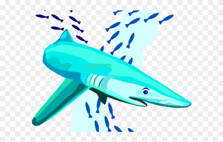 Great White Shark Clipart Purple - Clip Art - Png Download