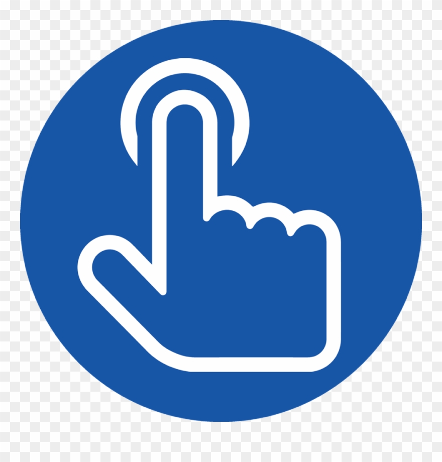 Clickfinger1 Icon Circle Ltblue - Cambio De Paradigma Icono Clipart