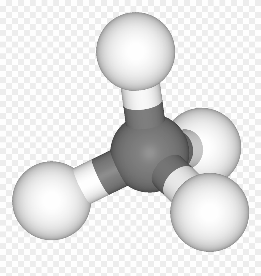 Model Of A Methane Molecule - Methane Png Clipart