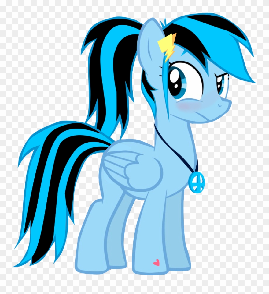 Ponytail Clipart Pony Tail - Mlp Rainbow Dash Hairstyles - Png Download