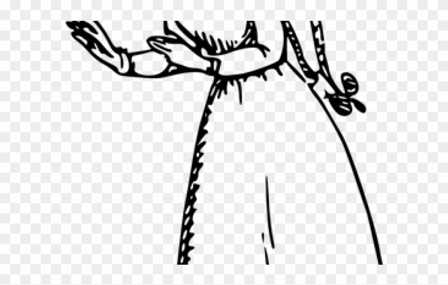 Ponytail Clipart Black And White - Clip Art - Png Download