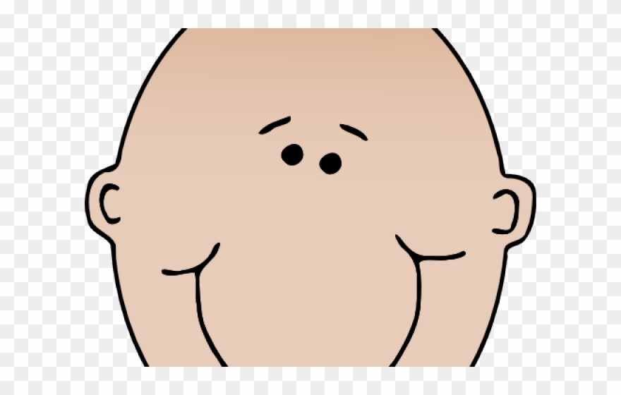 Ponytail Clipart Child Face - Happy Face White Outline - Png Download