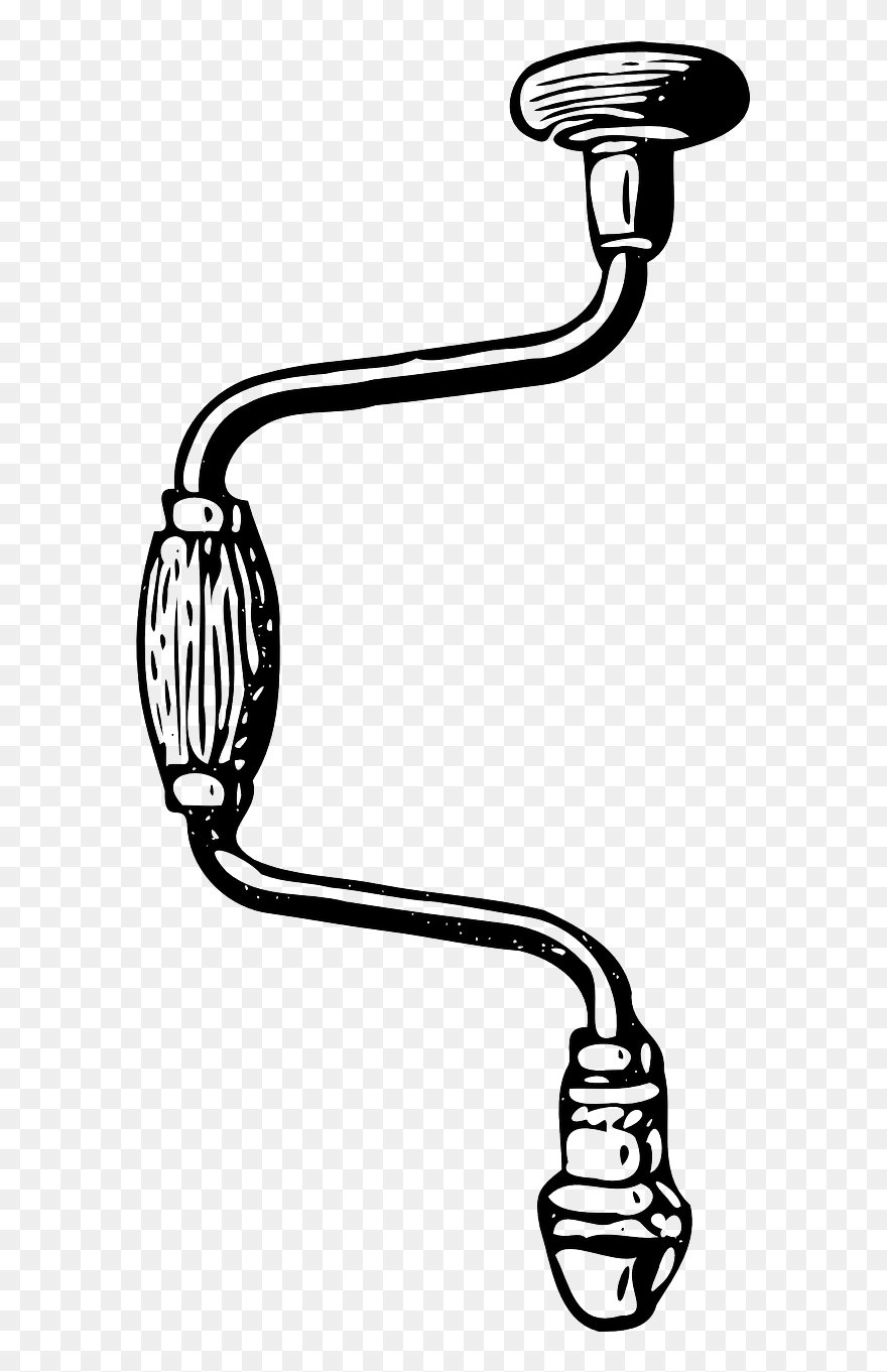 Hand - Carpenter Tools Clipart Black And White - Png Download