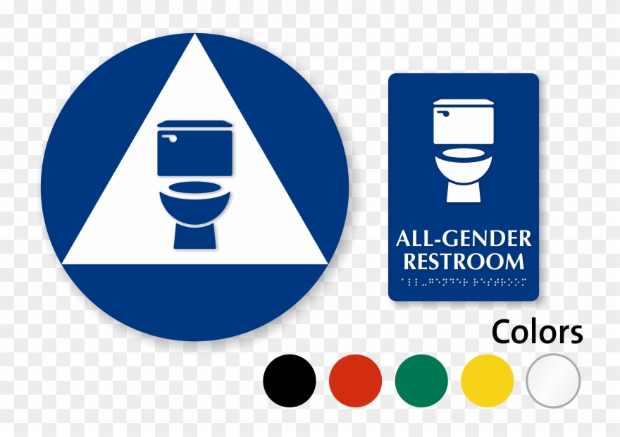 California All Neutral Restroom Door Wall Sign - Guide To Gender By Sam Killermann Clipart