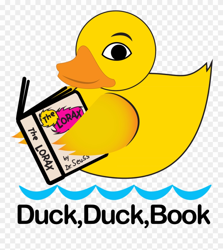 "duck, Duck, Book" Is Available On Mini Bookmarks - Duck Reading A Book Clipart
