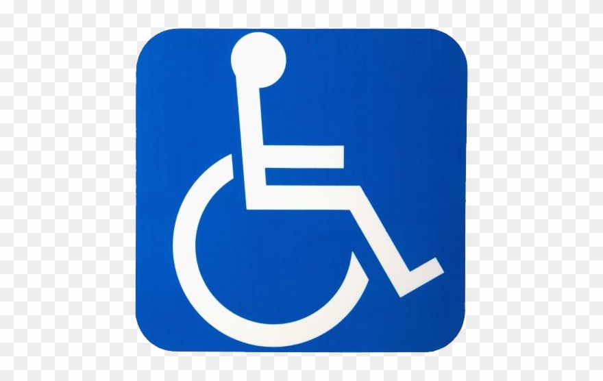 Braille Men Restroom Sign - Handicapped Symbol Clipart