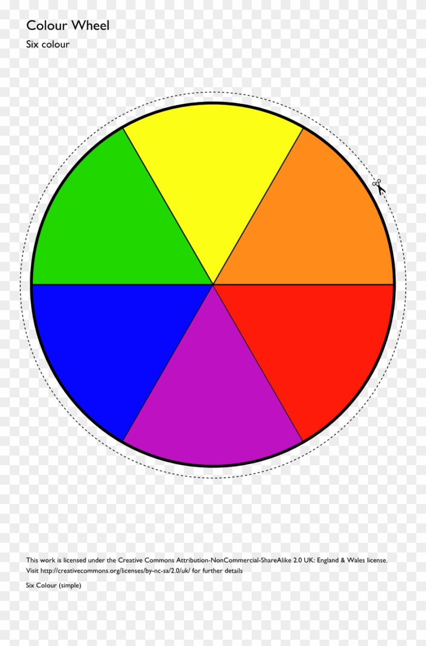 Color Wheel Template Printable Clipart Best Primary - Six Color Color Wheel - Png Download