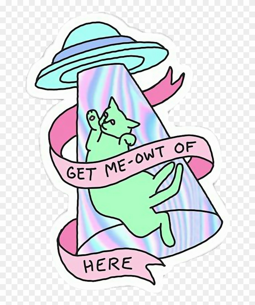Text On Graphic - Cat Alien Clipart