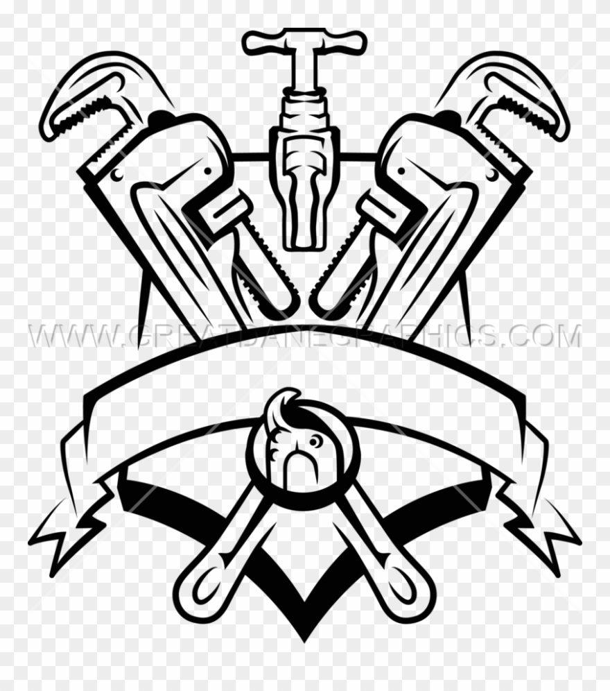 Banner Plumbers Crest Production Ready Artwork For - Library Clipart
