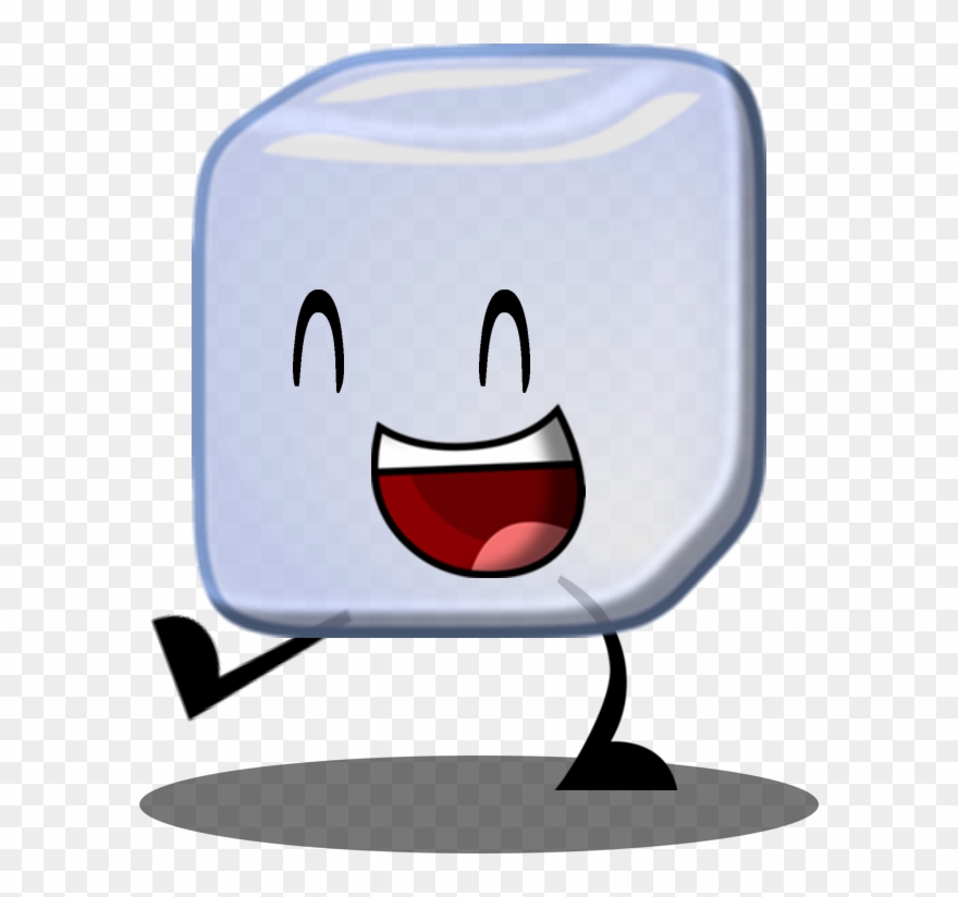 Ice Cube Clipart Cube Object - Cartoon Ice Cube Smiling - Png Download