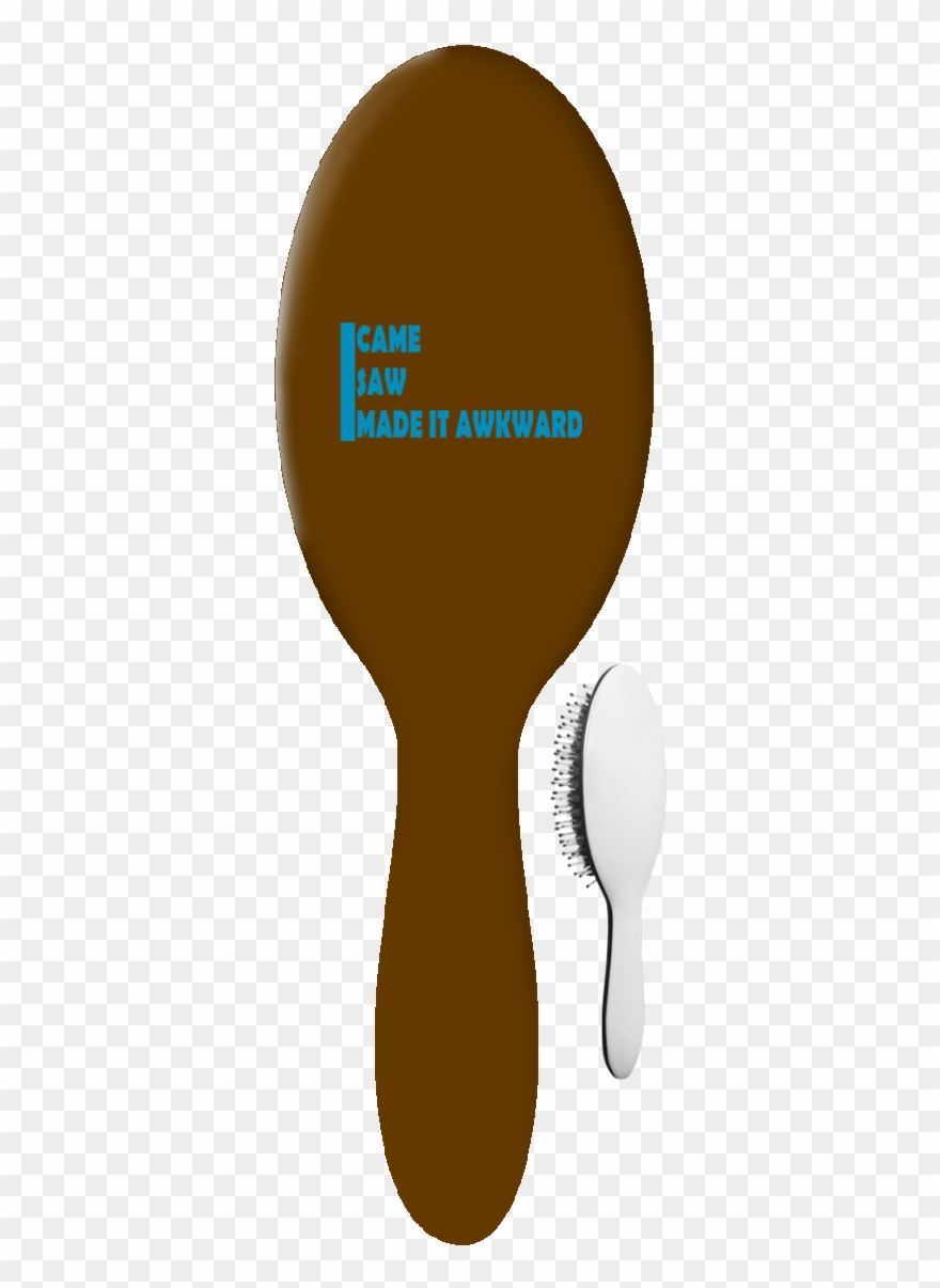 I Came Saw Made It Awkward Hb Hair Brush Clipart