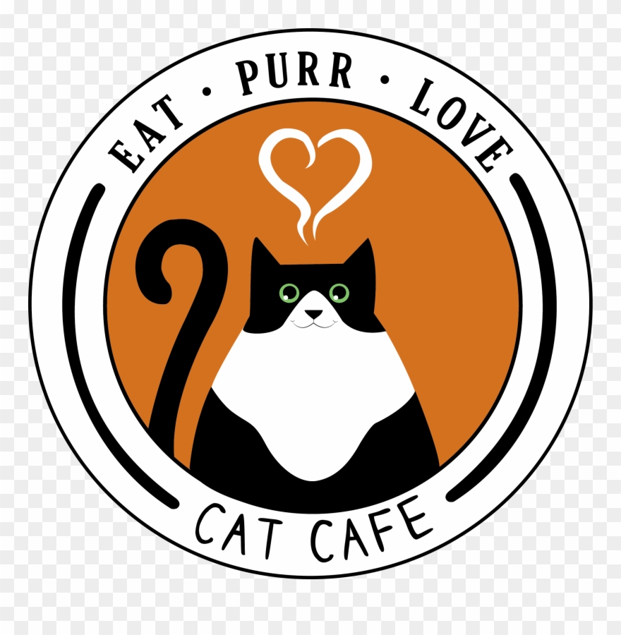 Eat Purr Love Cat Cafe - Cat Cafe Eat Purr Clipart