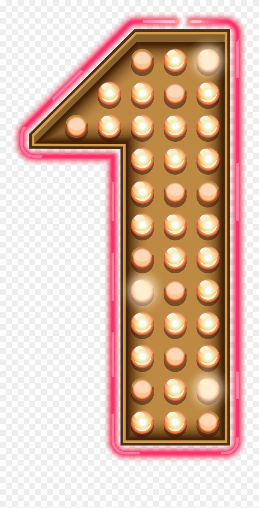 Number Neon Light Png Clipart