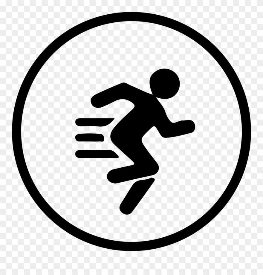 Run Png - Motion Detection Icon Png Clipart