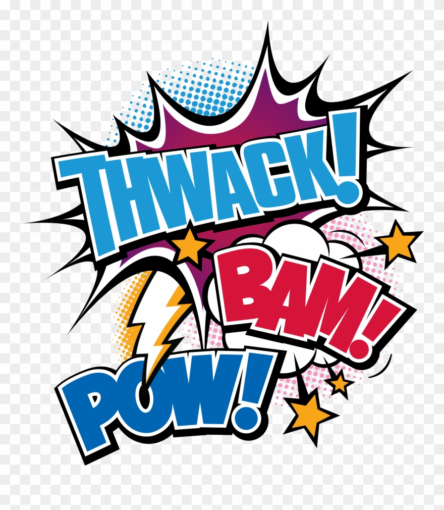 Clip Art Freeuse Library Pow Transparent Bam - Bam Pow - Png Download