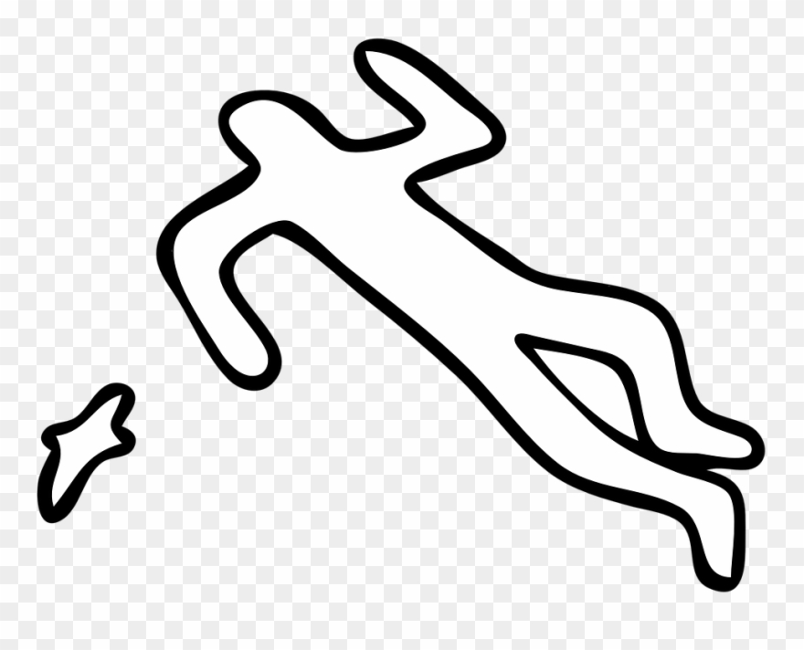 Crime Scene Body Outline Png Clipart