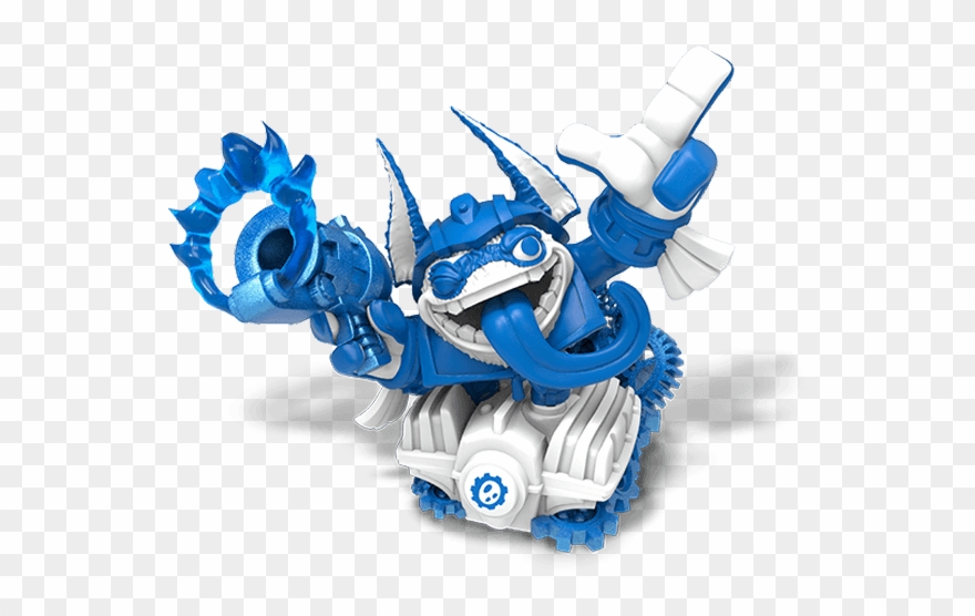 Power Blue Trigger Happy - Skylander Trigger Happy Figures Clipart