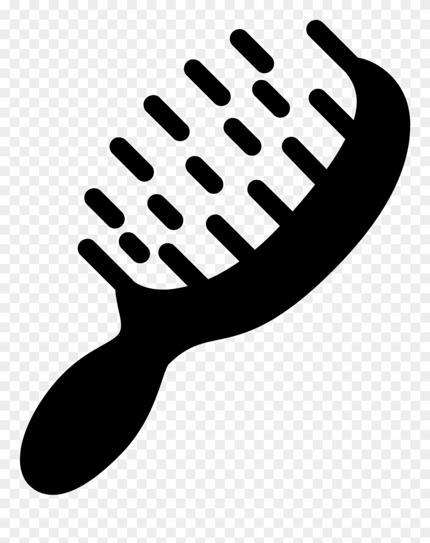 Hair Brush Filled Icon - Hair Brush Icon Clipart