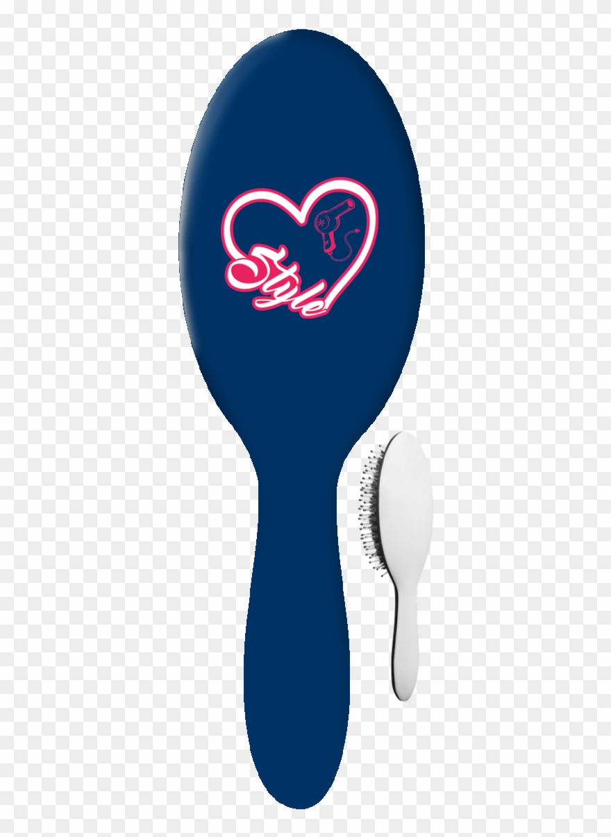 Love Style Hair Brush - Hairbrush Clipart