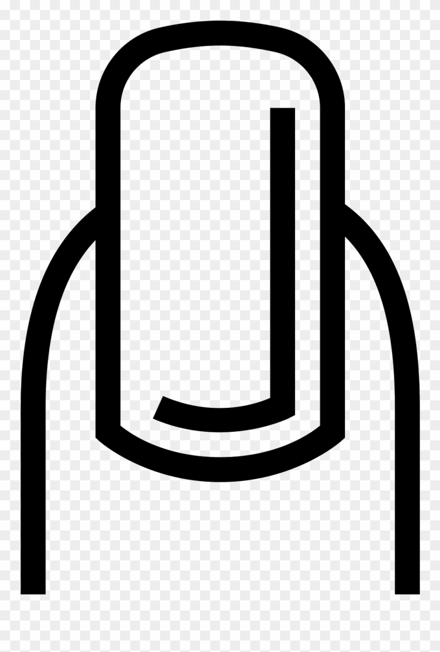 It's The Image Of A Long Polished Fingernail And The - Icon Nail Png Free Clipart