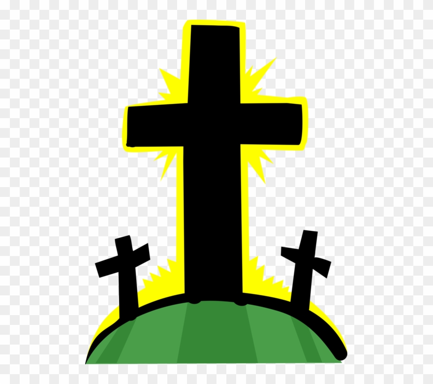 Calvary Golgotha Where Was Crucified Image Illustration - Christian Cross Clipart