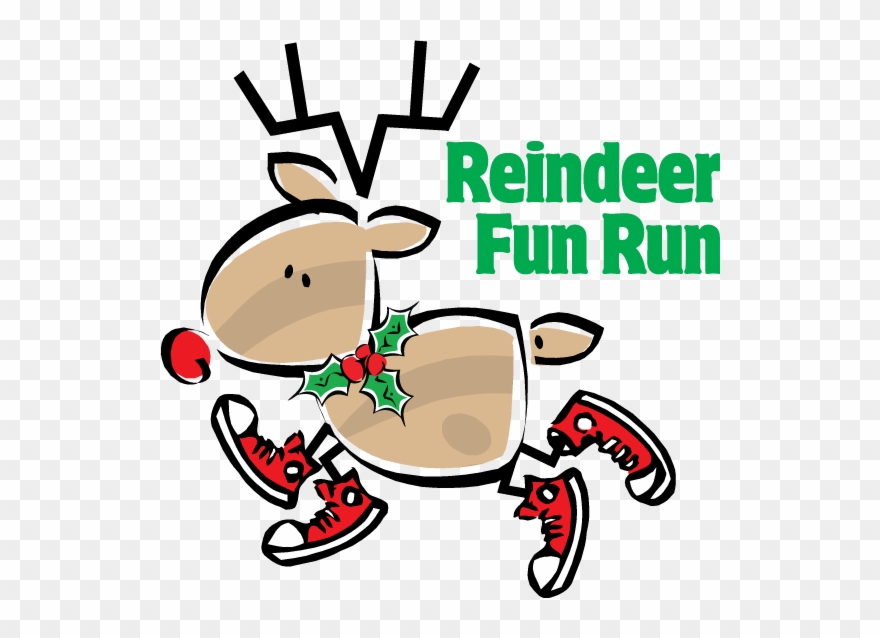 Christmas, Simple Figure Red Nosed Reindeer Card Clipart