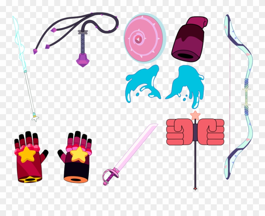 Gems Clipart Real Crystal - Steven Universe Gems Weapons - Png Download