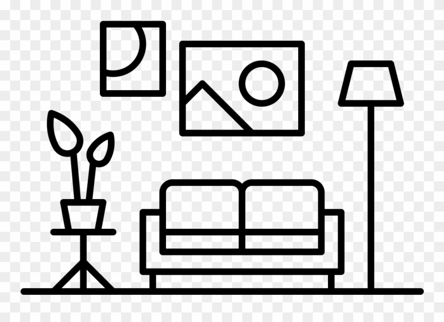 2 Comfortable Apartment Living - Couch Clipart
